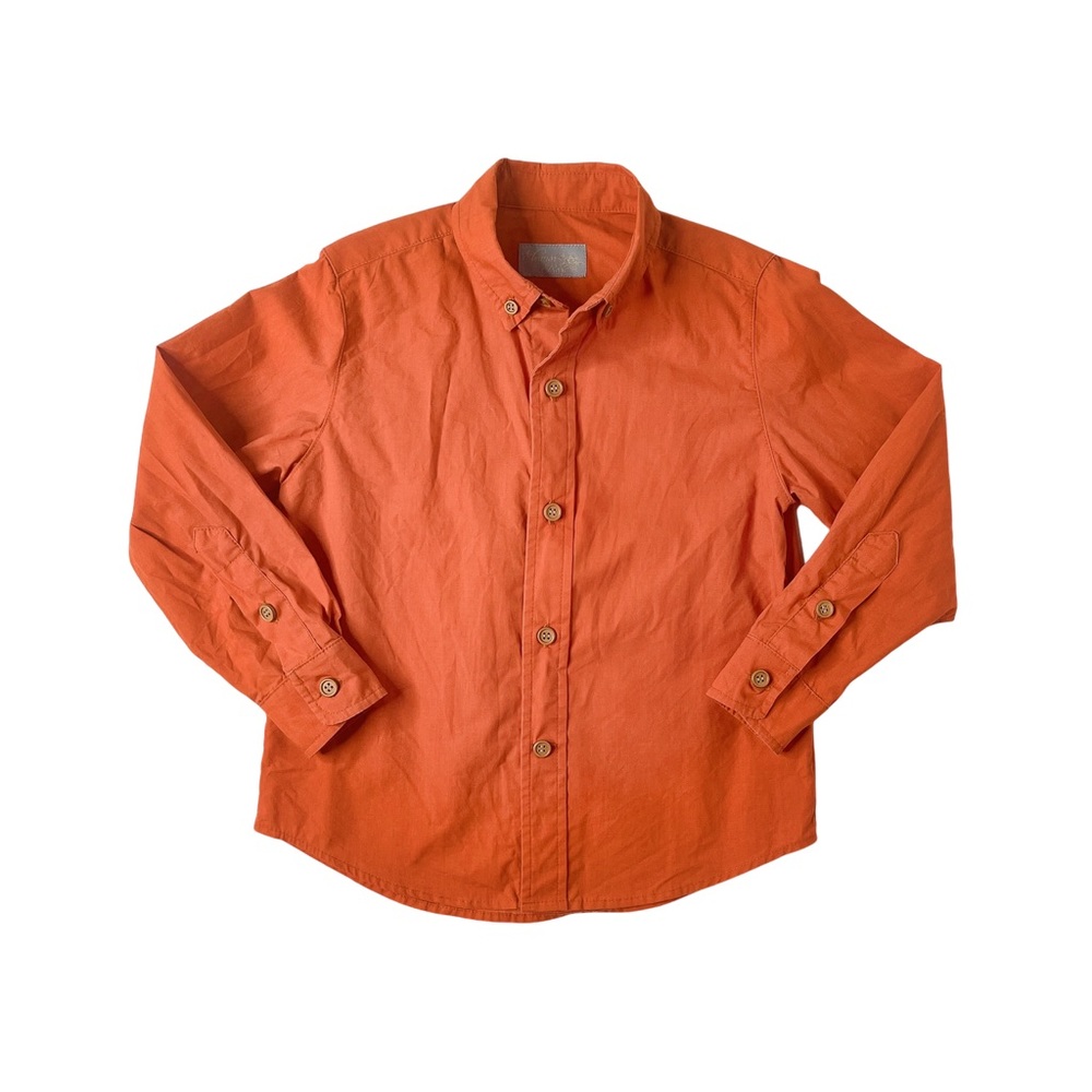 Eleanor Rose Woodland James Button Down Boys Shirt Size 4-5